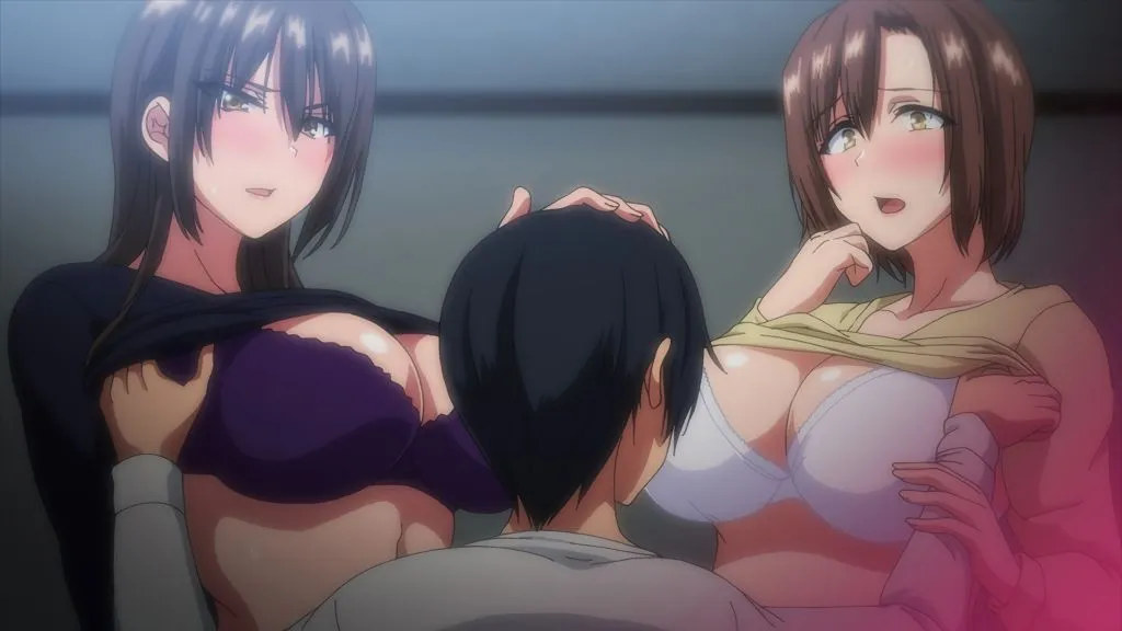 OVA 巨乳が2人いないと勃起しない夫のために友達を連れてきた妻 ＃1  | anime | 16:09