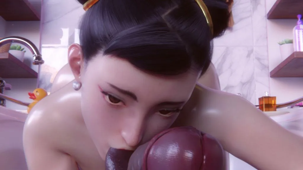 [Pantsushi] Bathtime with Chun-Li ALT Black – Full version 4K Unwatermarked | anime | 01:50